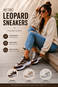 Women’s Retro Leopard Print Sneakers