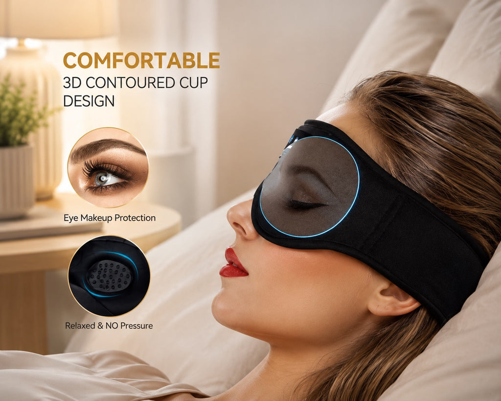 3D Bluetooth Sleep Mask with Headphones