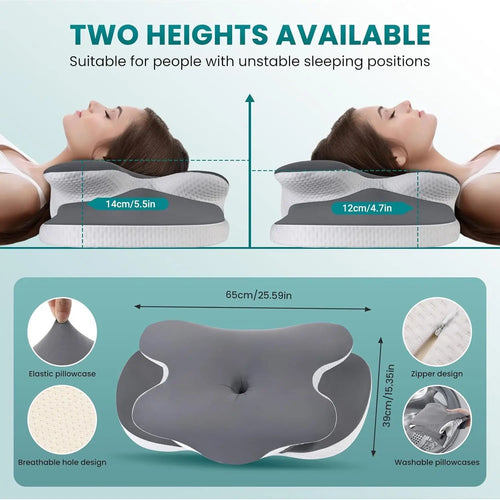 Ergonomic Memory Foam Neck Pillow